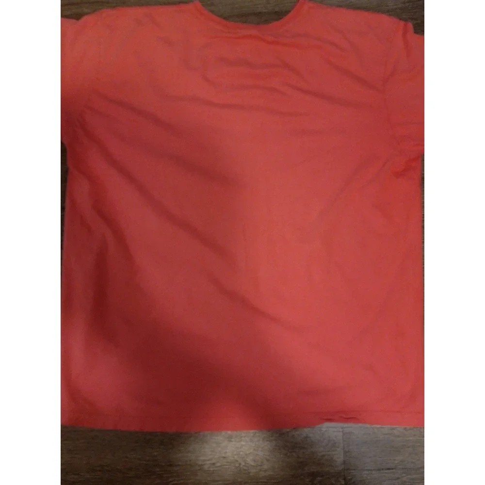 Polo Ralph Lauren Stretch Lisle Men‎ Size XL Coral Colored Shirt Short Sleeve
